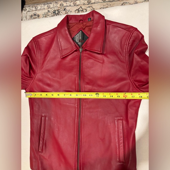 Tiboa Leathers dark red jacket, women’s size S - Picture 9 of 9